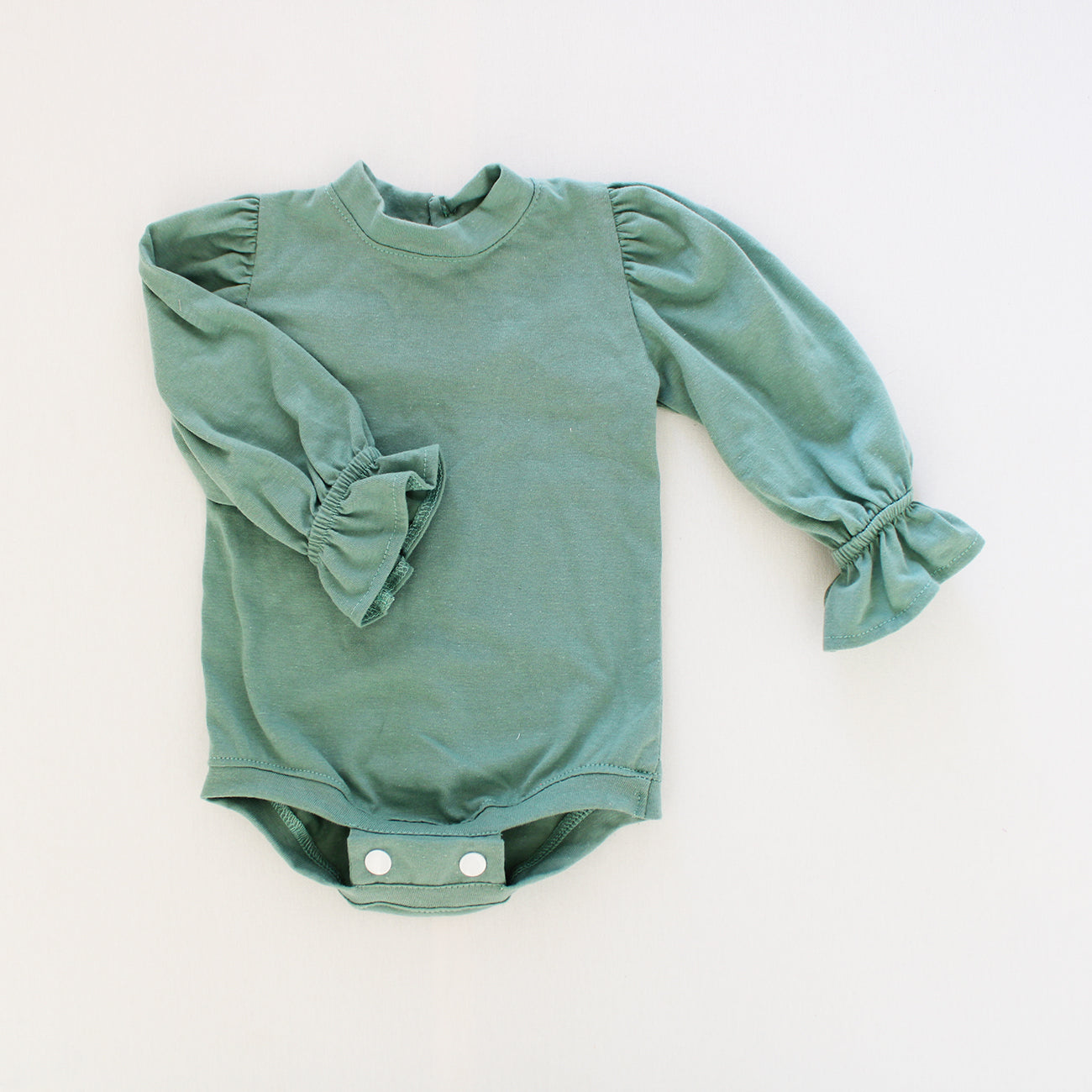 Magnolia Long Sleeve Onesie - Sage