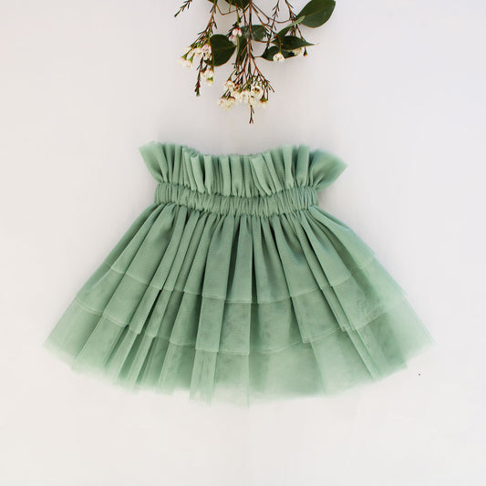 Gathered Tutu Skirt - Mint