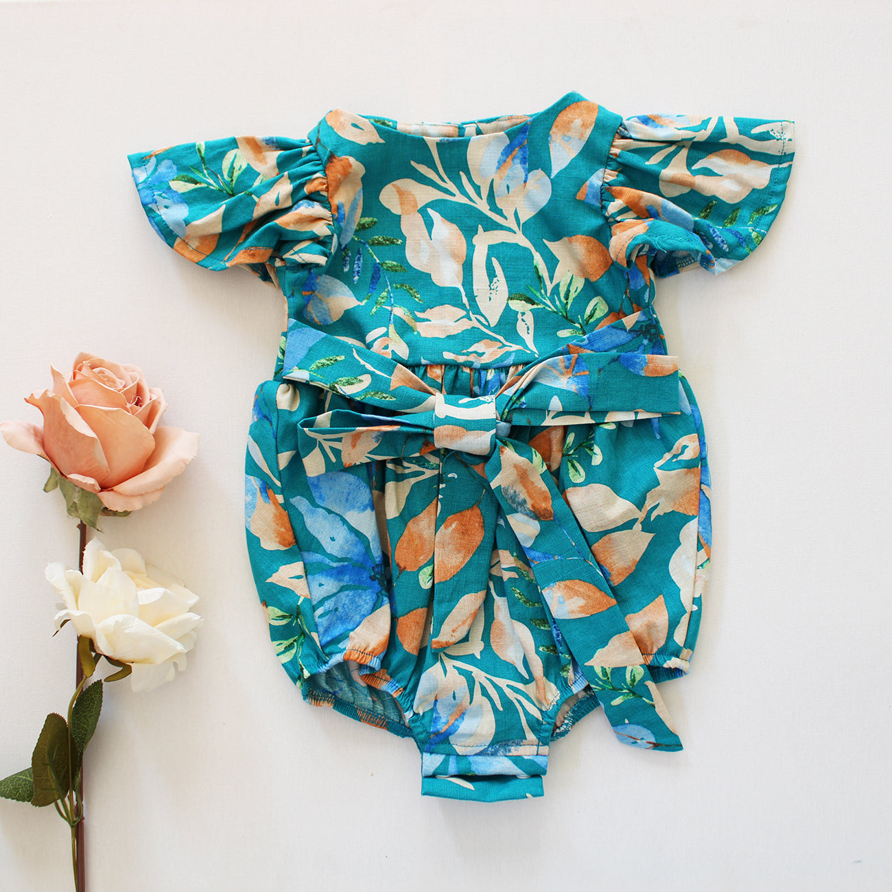 Magnolia Romper - Ocean Reef (headband sold separately) limited edition