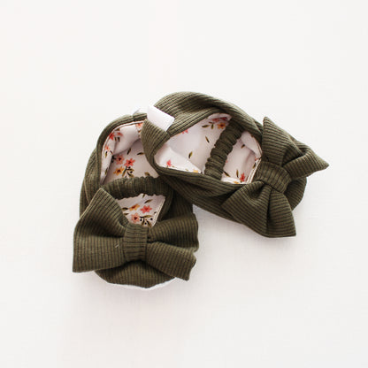 Soft Sole Shoes - Olive Branch (all matching outfits sold separately)