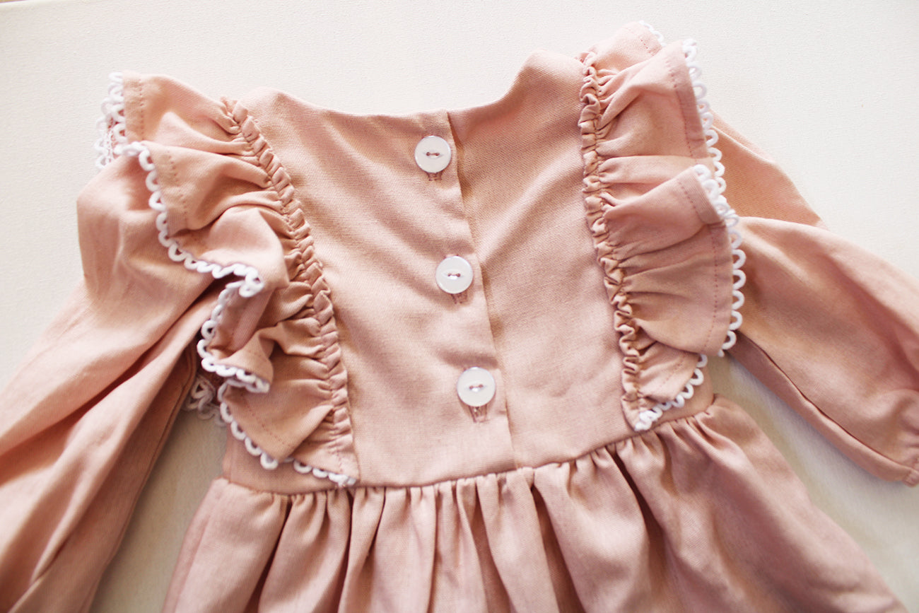 Paisley Long Sleeve Dress - Pink Promise