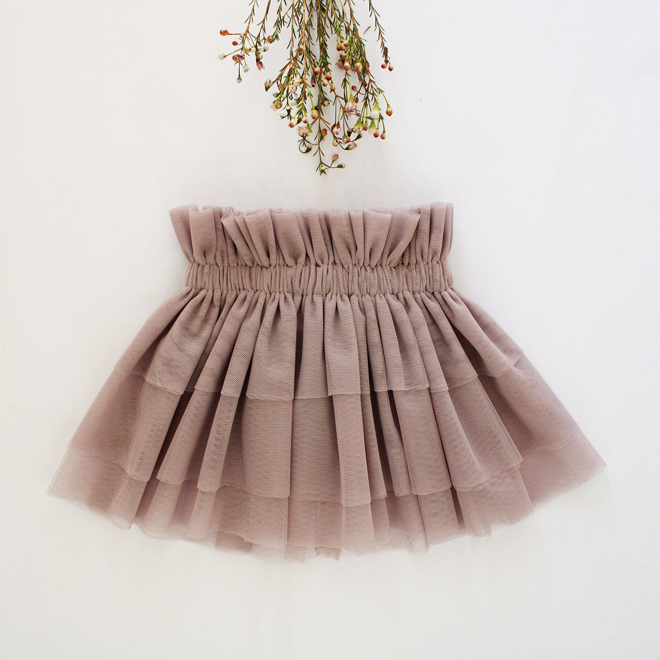 Gathered Tutu Skirt - Plum