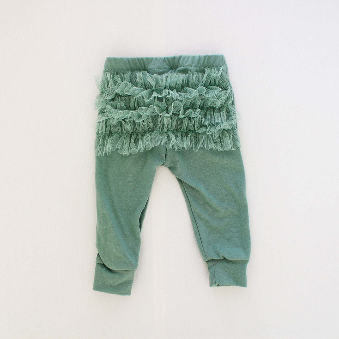 Frilly Bum Tights - Sage (matching onesie/jersey sold separately)