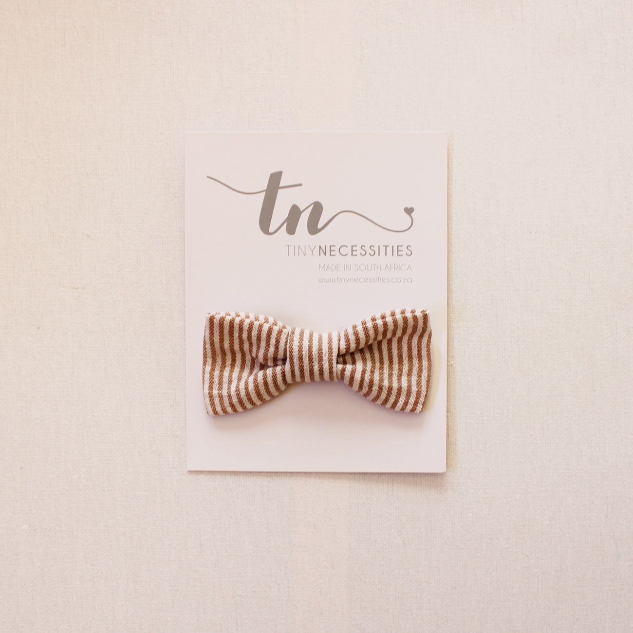 Sand Stripes Bow Tie