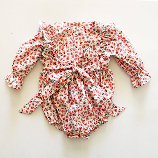 Pink Scarlet long sleeve Romper (accessories sold separately)