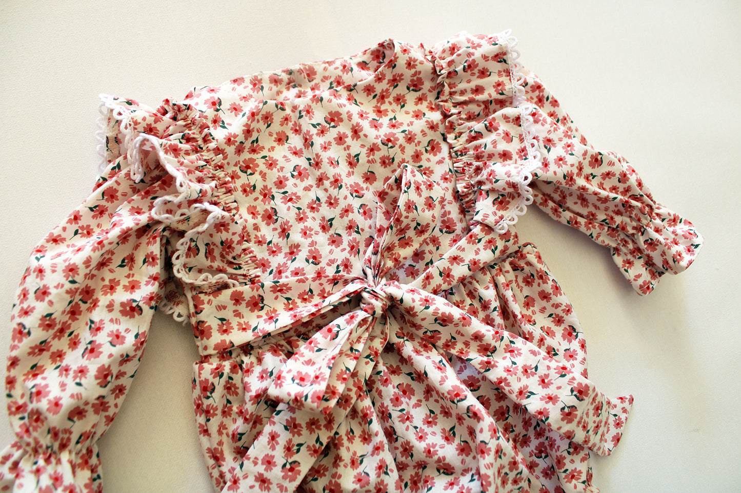 Pink Scarlet long sleeve Romper (accessories sold separately)