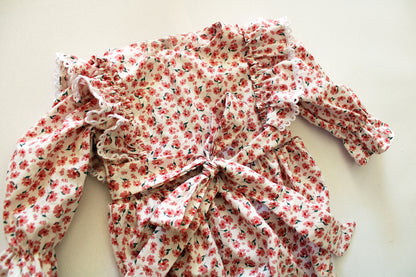 Pink Scarlet long sleeve Romper (accessories sold separately)