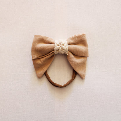 Sofia Lace Stone Nylon Headband