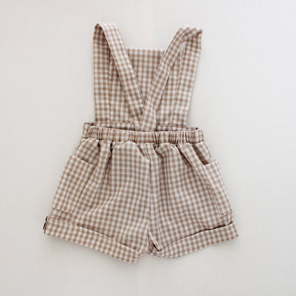 Gingham Stone/White Dungaree