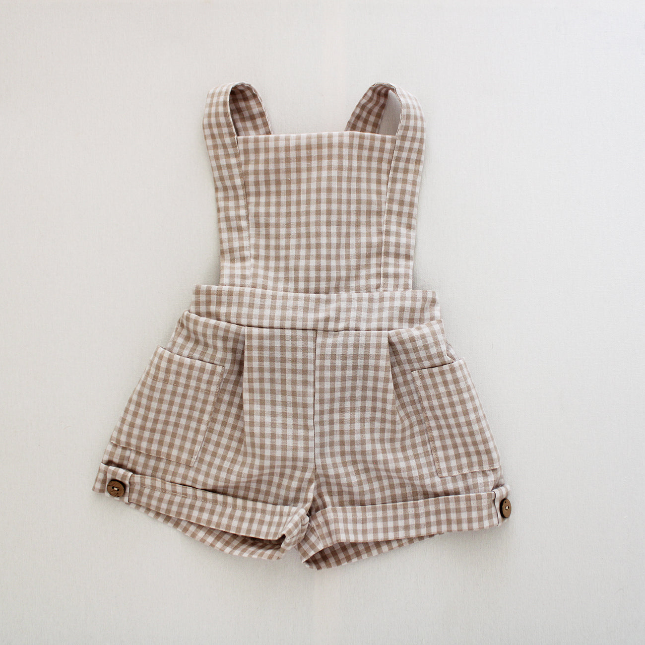 Gingham Stone/White Dungaree