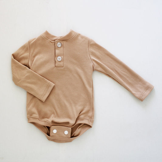 Stone Long Sleeve Onesie