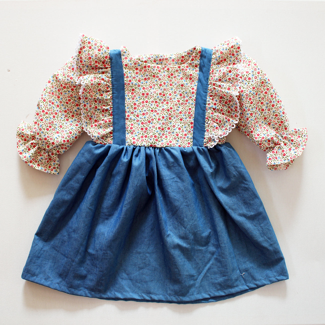 Strawberry Picking Long Sleeve Dress (accessories sold separately)