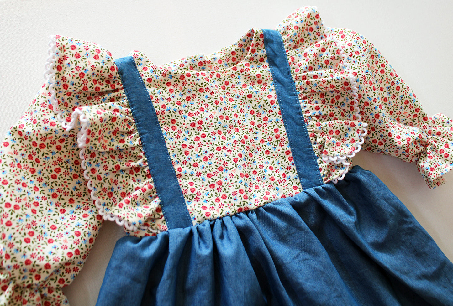 Strawberry Picking Long Sleeve Dress (accessories sold separately)