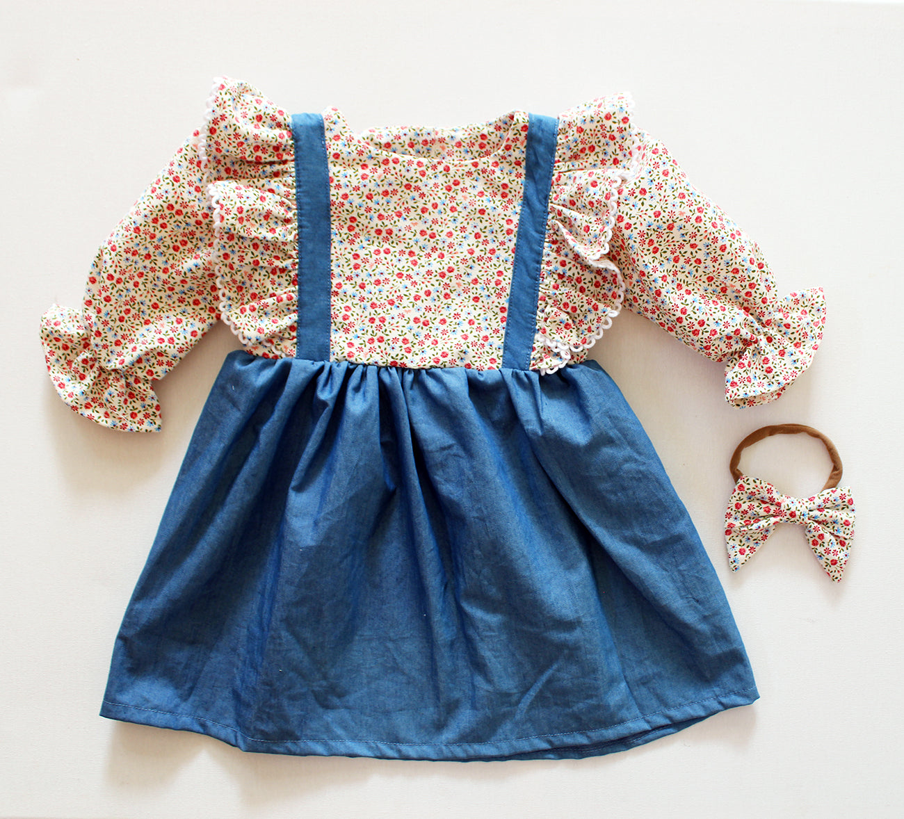 Strawberry Picking Long Sleeve Dress (accessories sold separately)