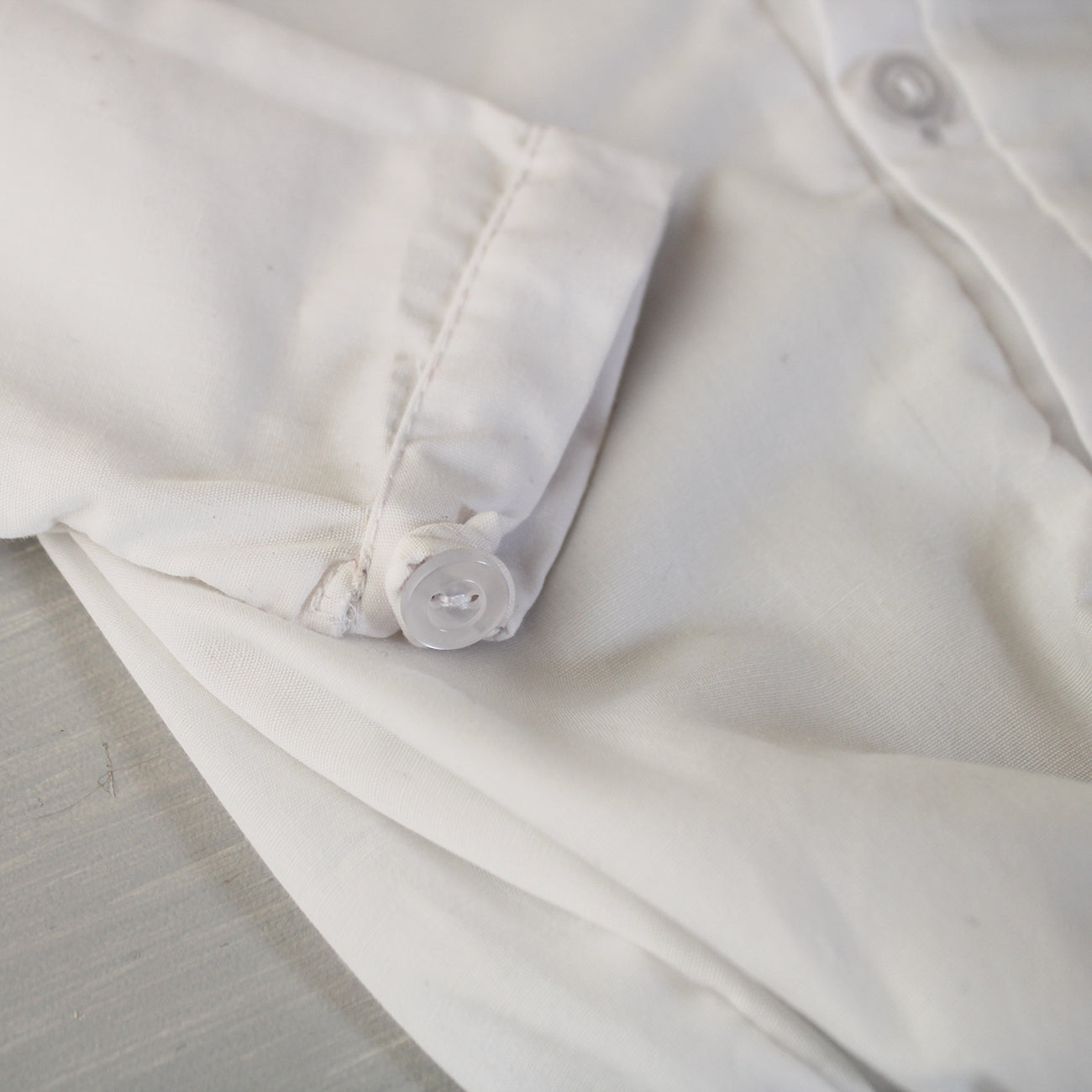 White Collared Onesie - long sleeves